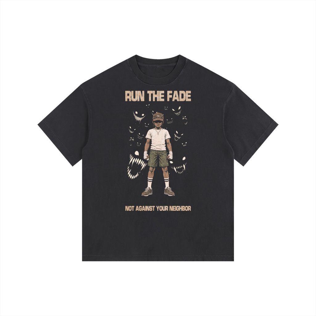 Run The Fade 2XL & up tee, black, photo 3
