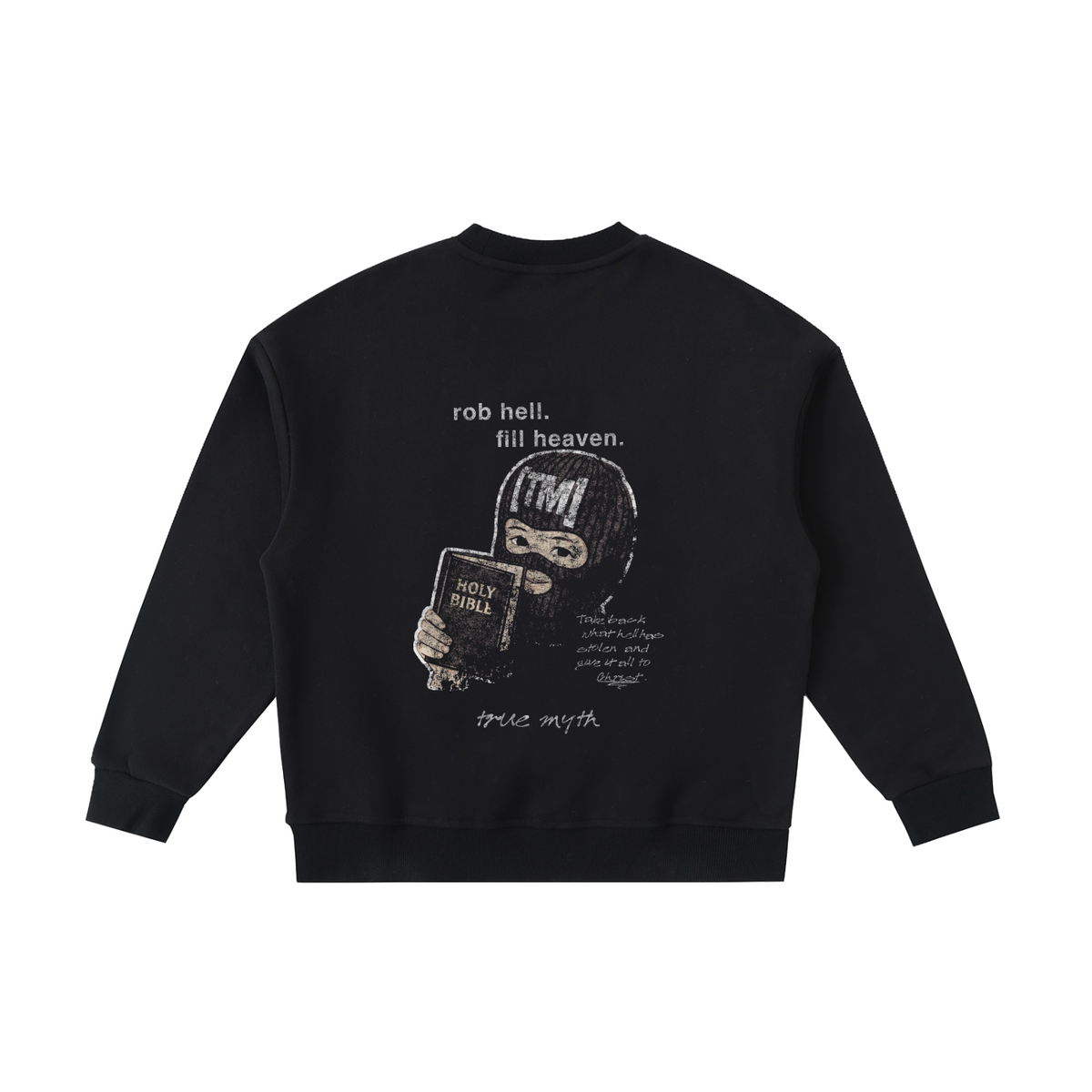 Robbing Hell To Fill Heaven kids sweatshirt, black, photo 4