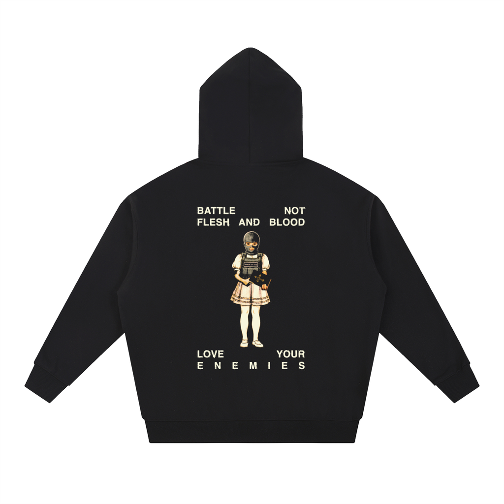 Rules of Engagement oversized hoodie, black, photo 4