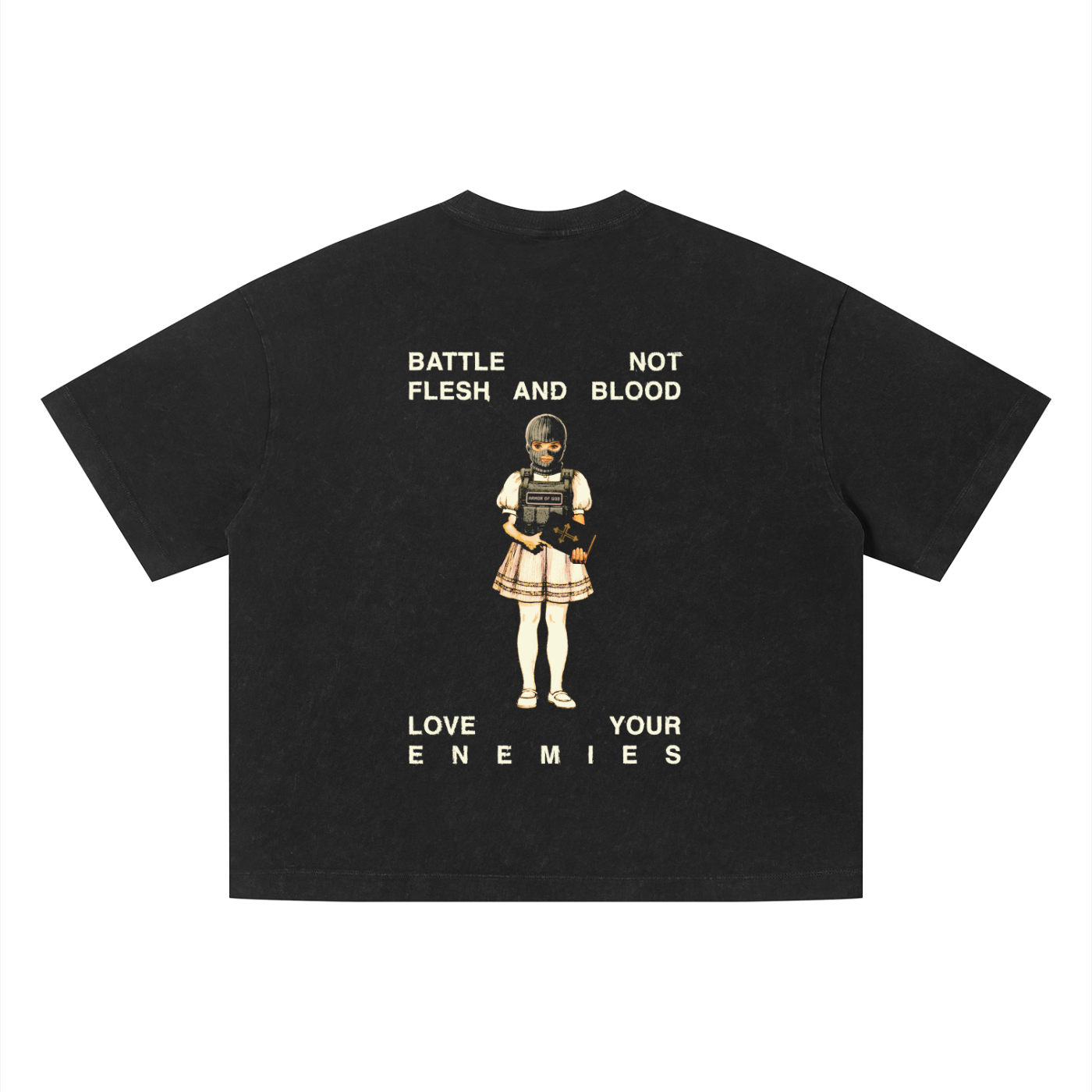 Boxy Cropped 2.0 | Rules of Engagement | Retro Wash Black