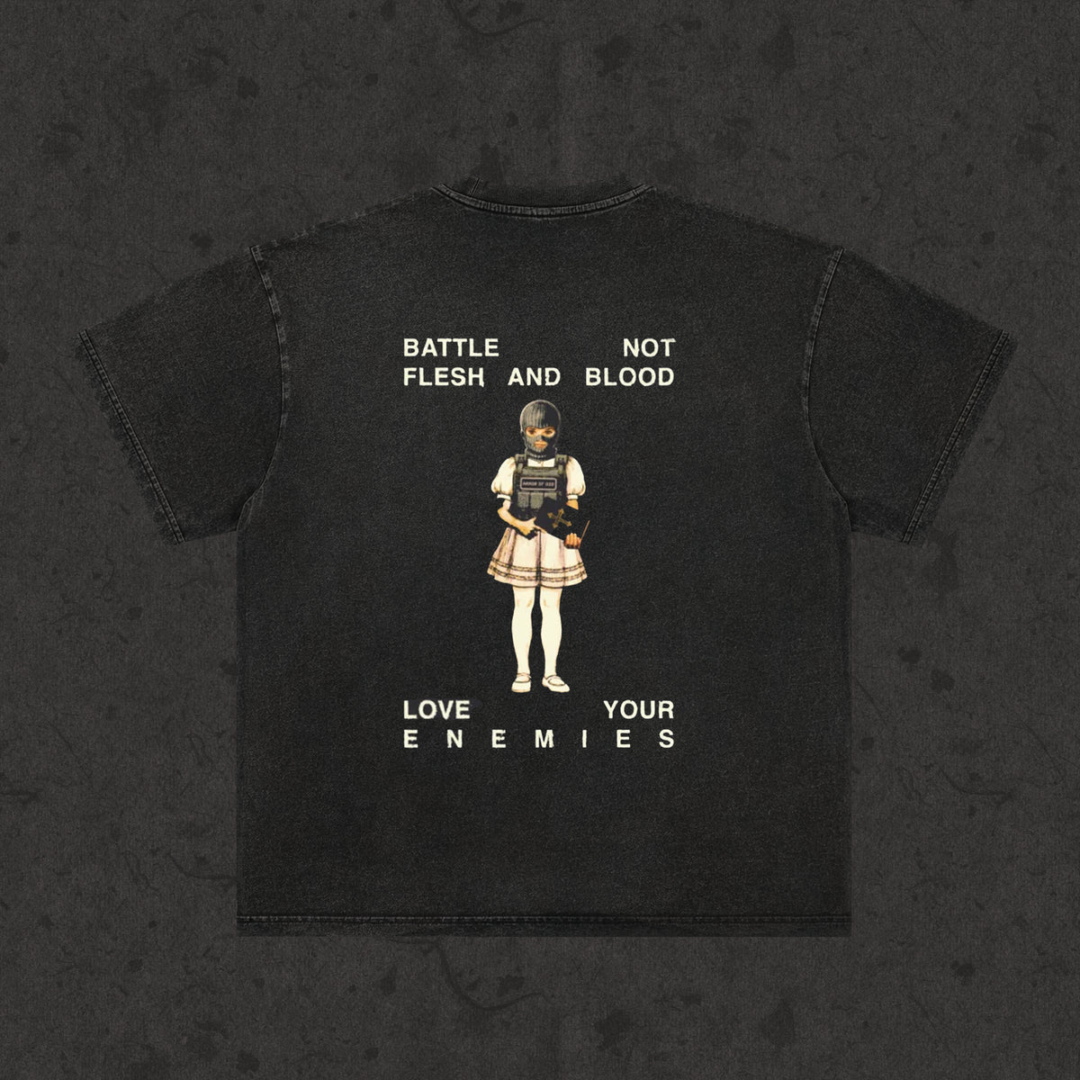 Rules of Engagement classic fit tee, retro wash black, photo 2