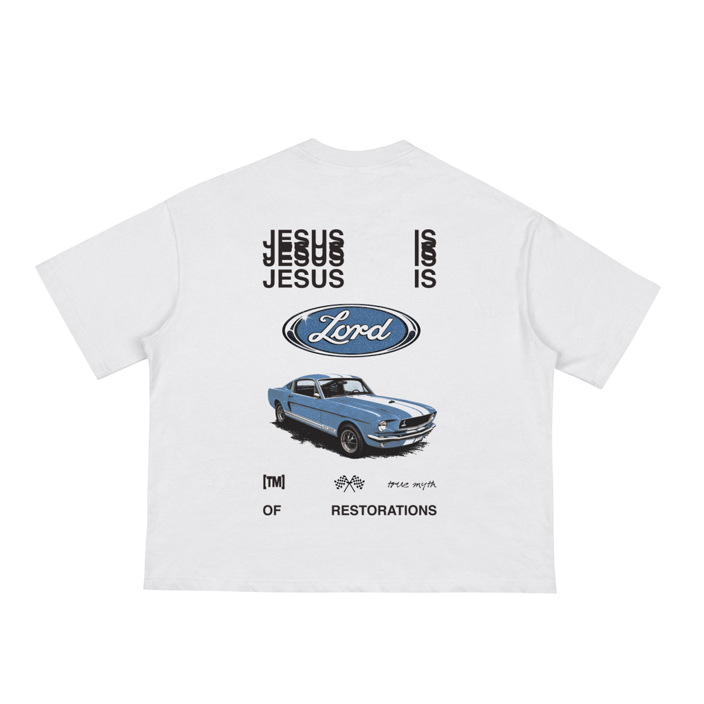 Boxy Cropped 1.0 | Jesus is Lord Even In The Wreckage  | White