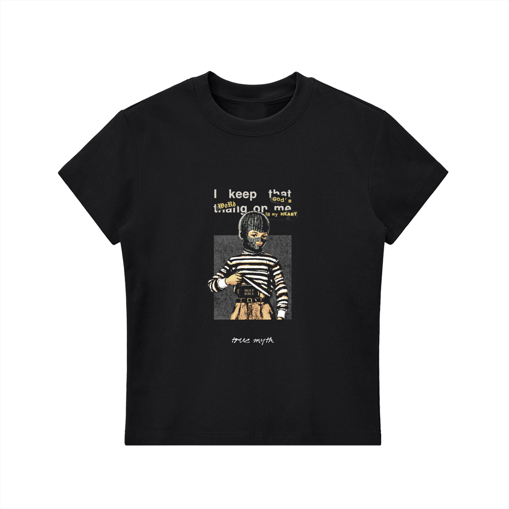 Concealed Carry women's ultra slim tee, black, photo 3