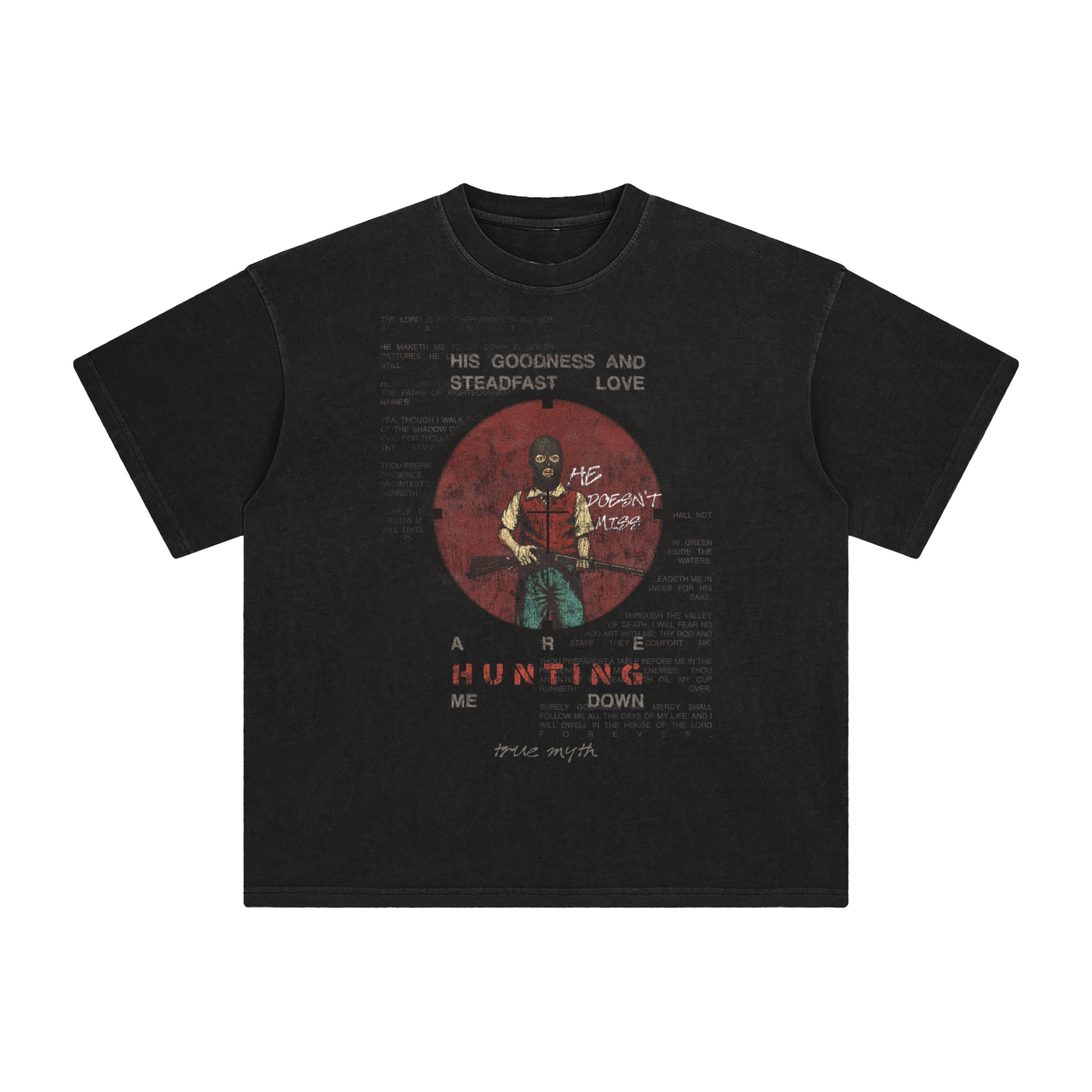 Retro Wash Loose Fit | Ps.23 The Hunt | Retro Wash Black