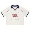 Boxy Oversized Soccer Kit | As It Is In Heaven | USA White
