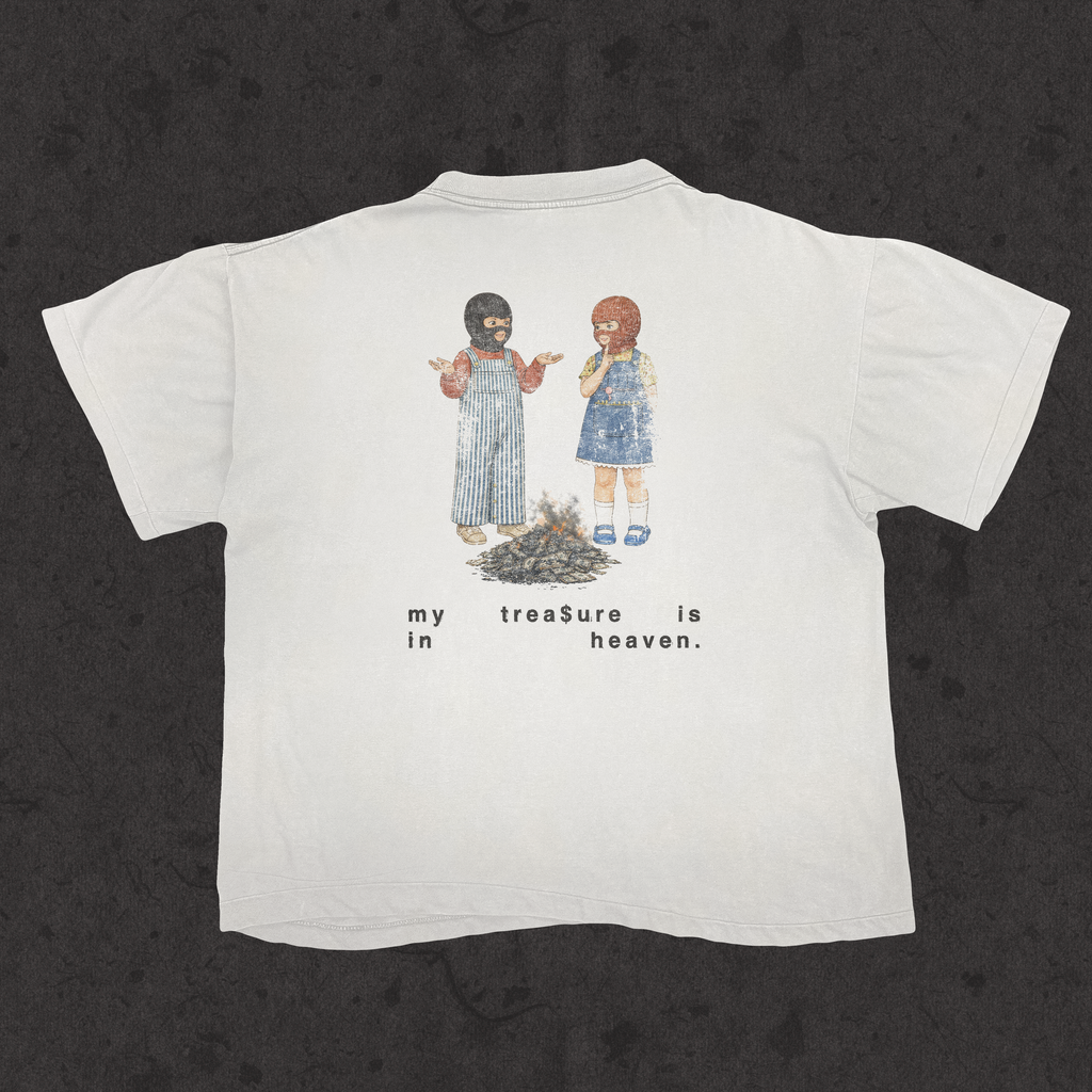 Retro Wash Loose Fit Tee | Robbing Hell | White