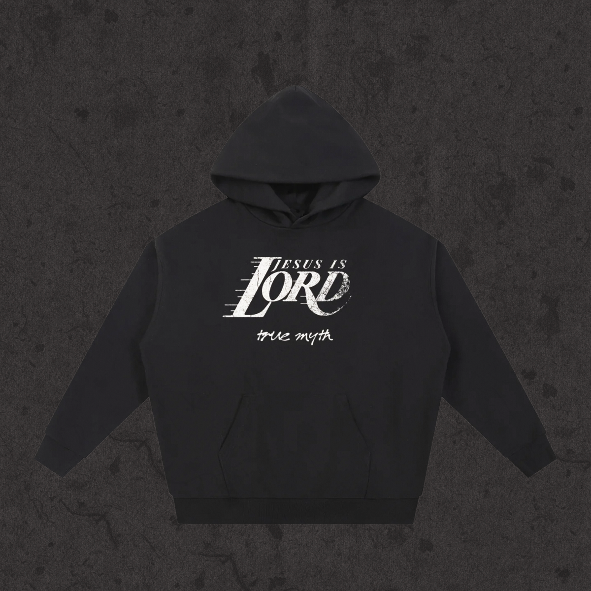 "Thin But Heavy" Oversized Hoodie| Jesus is Lord-Mamba Edition | Black