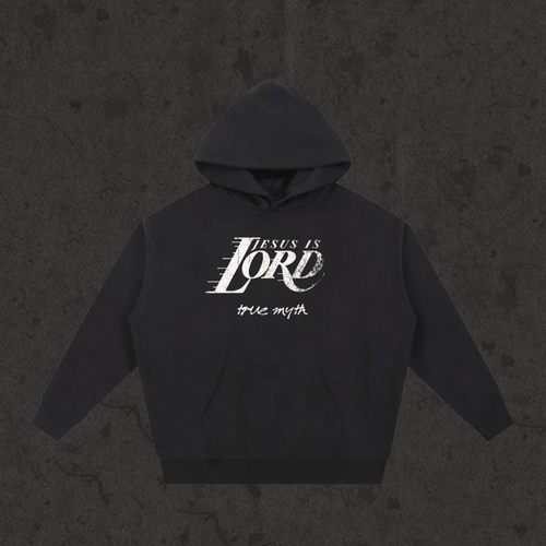 "Thin But Heavy" Oversized Hoodie| Jesus is Lord-Mamba Edition | Black
