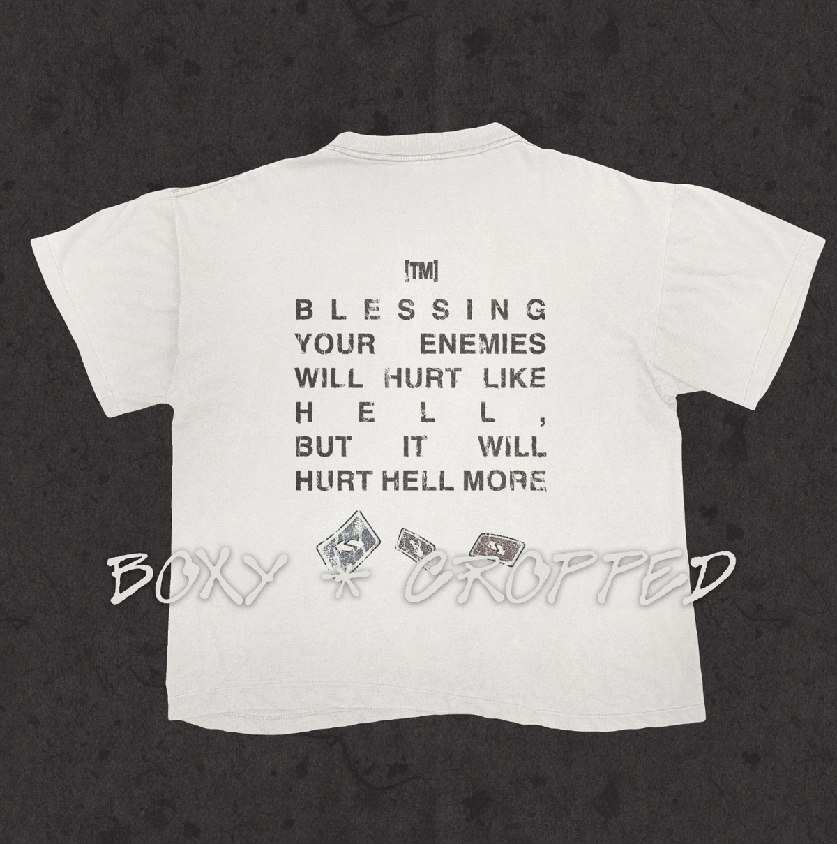 Boxy Cropped 3.0 | Reverse Card | White