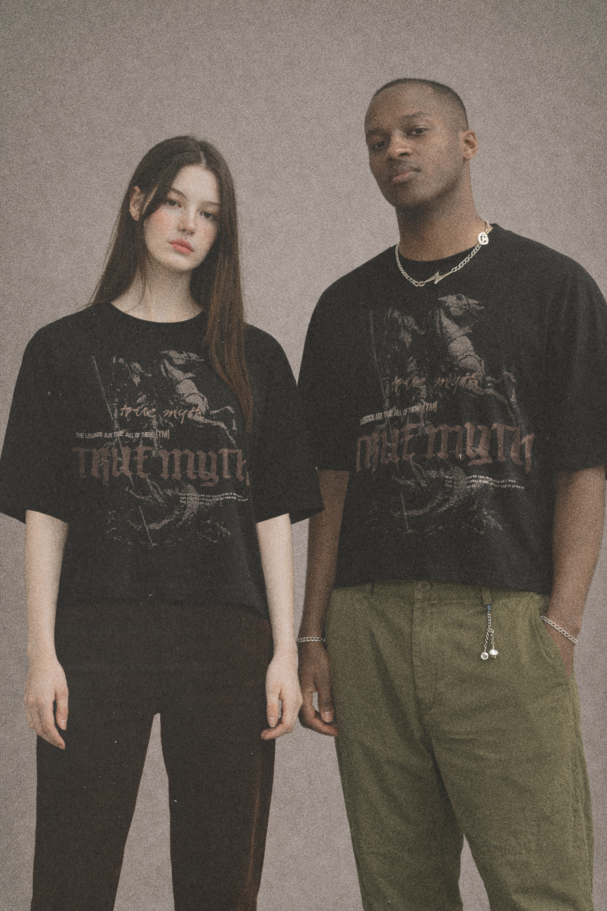 Boxy Cropped Tee (Black) | St. George and the Dragon