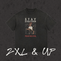 2XL & UP | Stay Strapped-Fear No Evil | Retro Wash Black