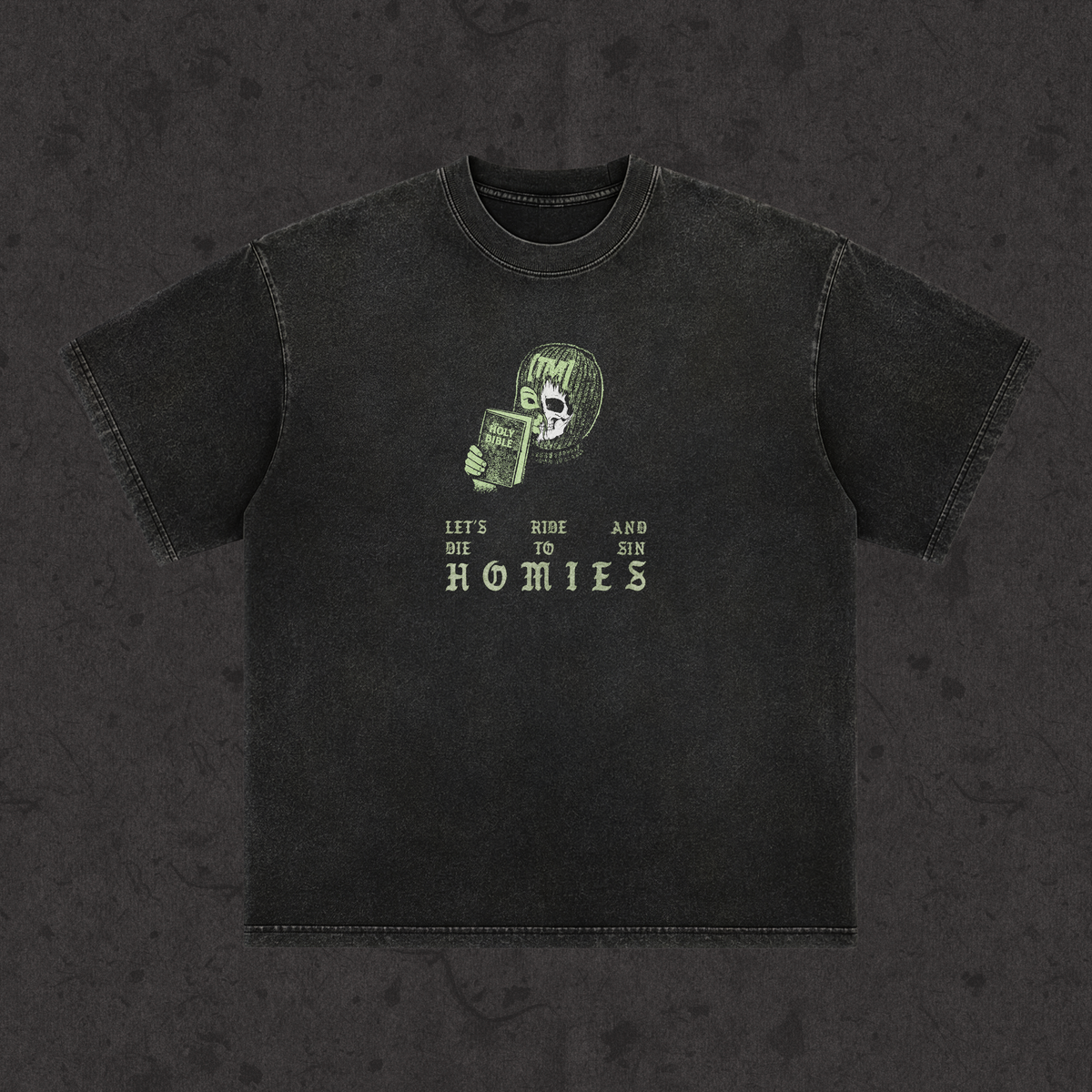 Retro Wash Loose Fit | Ride or Die to SIn | Retro Wash Black