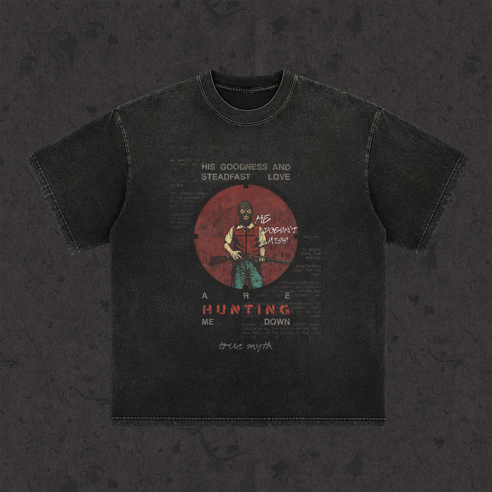 Retro Wash Loose Fit | Ps.23 The Hunt | Retro Wash Black
