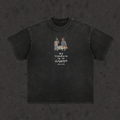 Retro Wash Loose Fit Tee | My Treasure Is In Heaven | Black