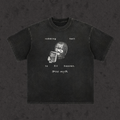 Retro Wash Loose Fit Tee | Robbing Hell | Black