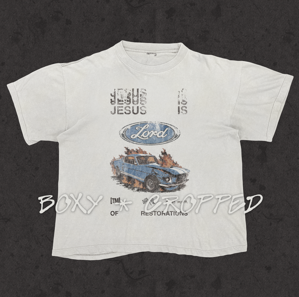 Boxy Cropped 1.0 | Jesus is Lord Even In The Wreckage  | White