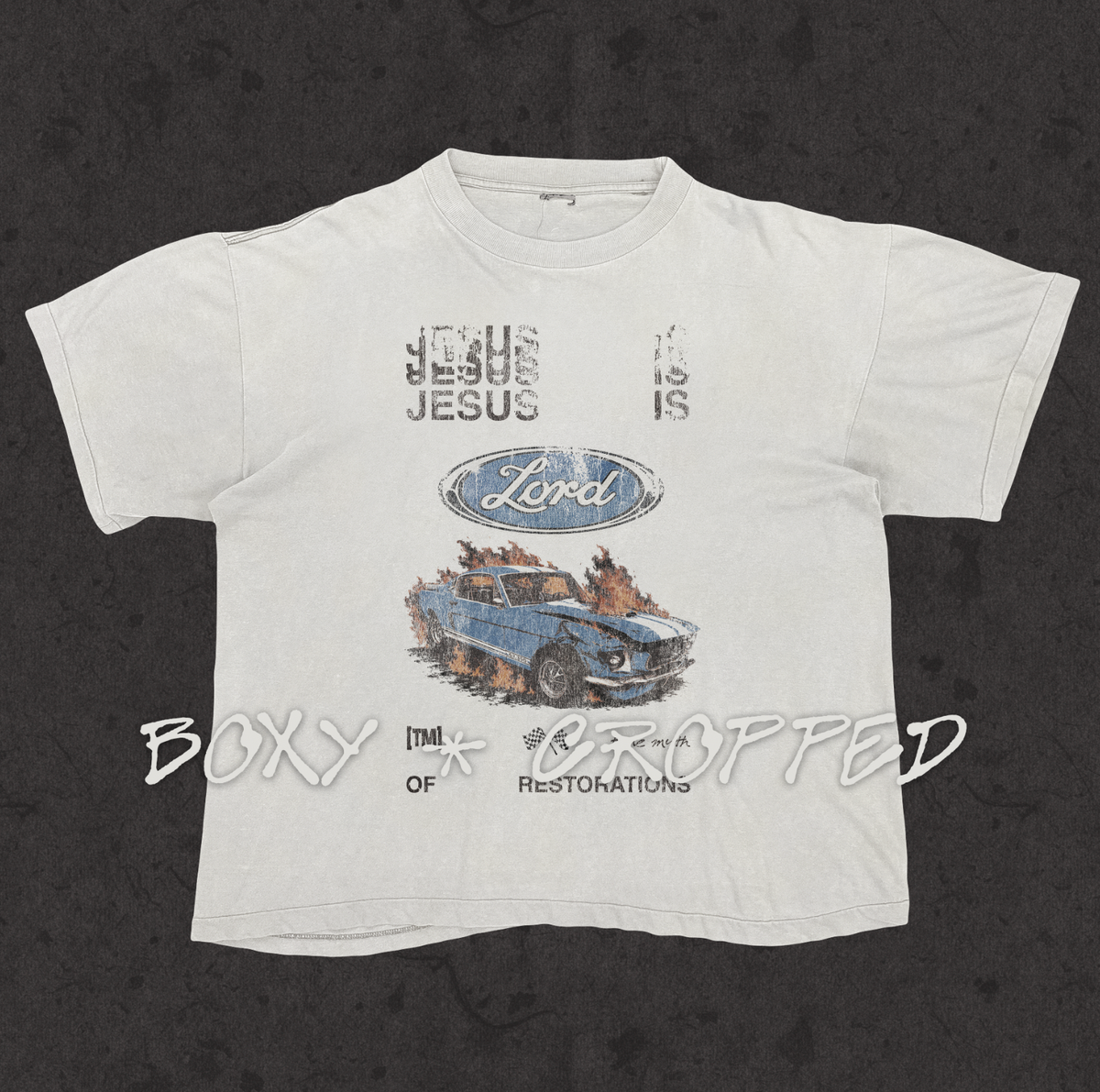 Boxy Cropped 3.0 | Jesus is Lord Even In The Wreckage  | White