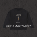 Kids Fleece Crewneck Concealed Carry black front