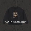 Kids Fleece Crewneck Rules of Engagement black front