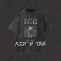 Kids Snow Washed Tee Catch These Hands black front