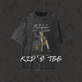 Kids Snow Washed Tee Kill Your Flesh black front