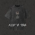 Kids Snow Washed Tee My Treasure Is In Heaven black front