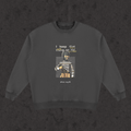 Sweatshirt with the hand-drawn 'Concealed Carry' design by True Myth, retro black