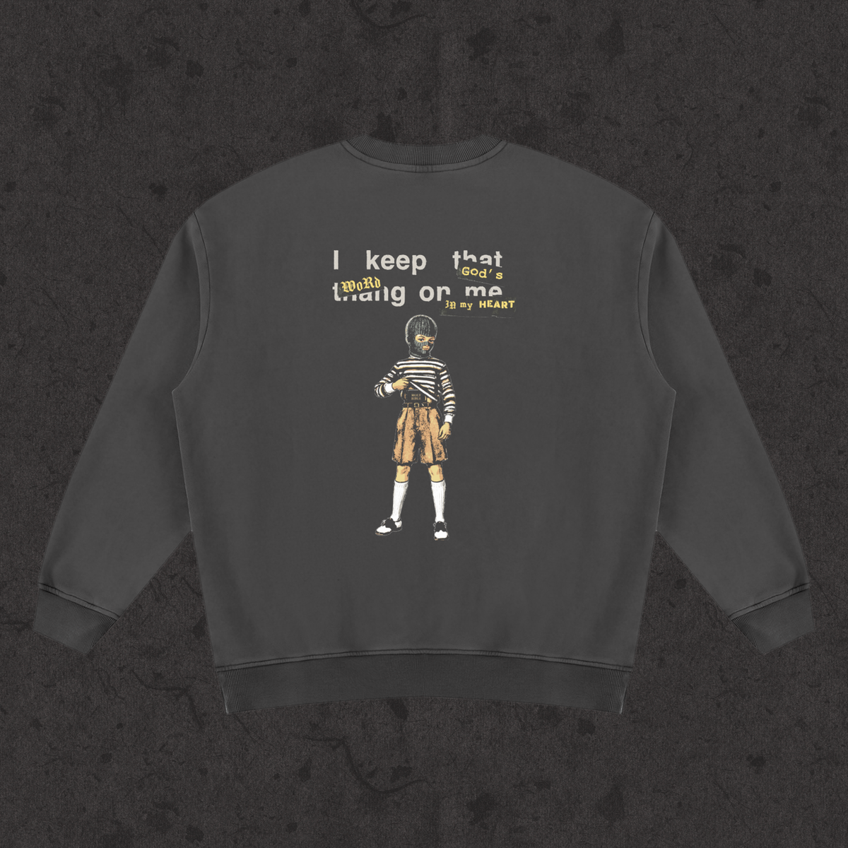 Concealed Carry sweatshirt, retro black, photo 2