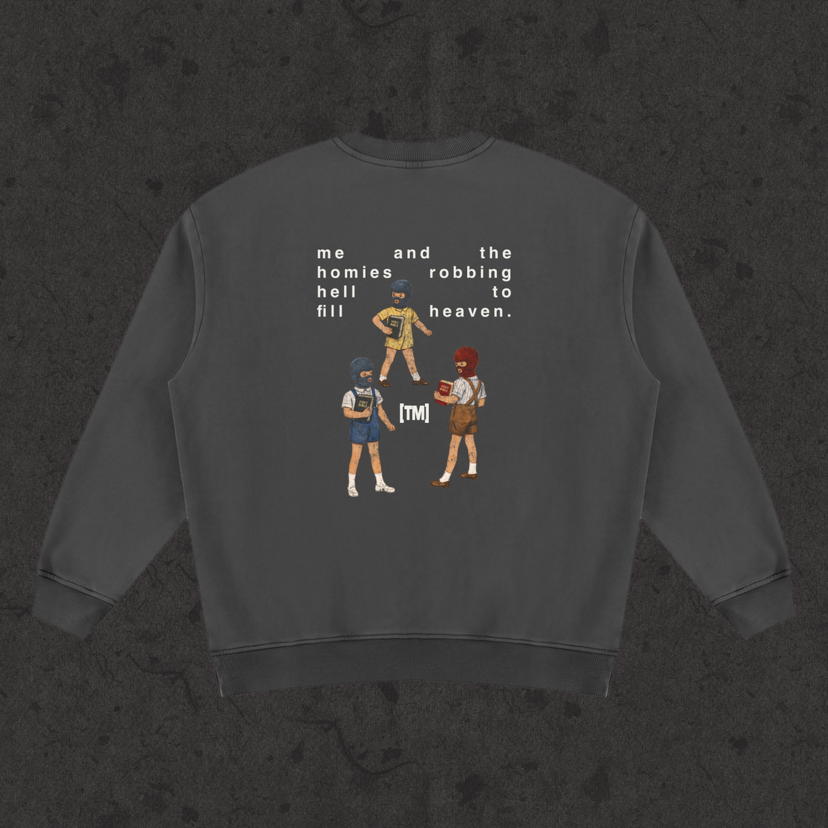OG Robbing Hell To Fill Heaven sweatshirt, retro black, photo 2