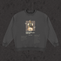 Sweatshirt with the hand-drawn 'Rules Of Engagement' design by True Myth, retro black