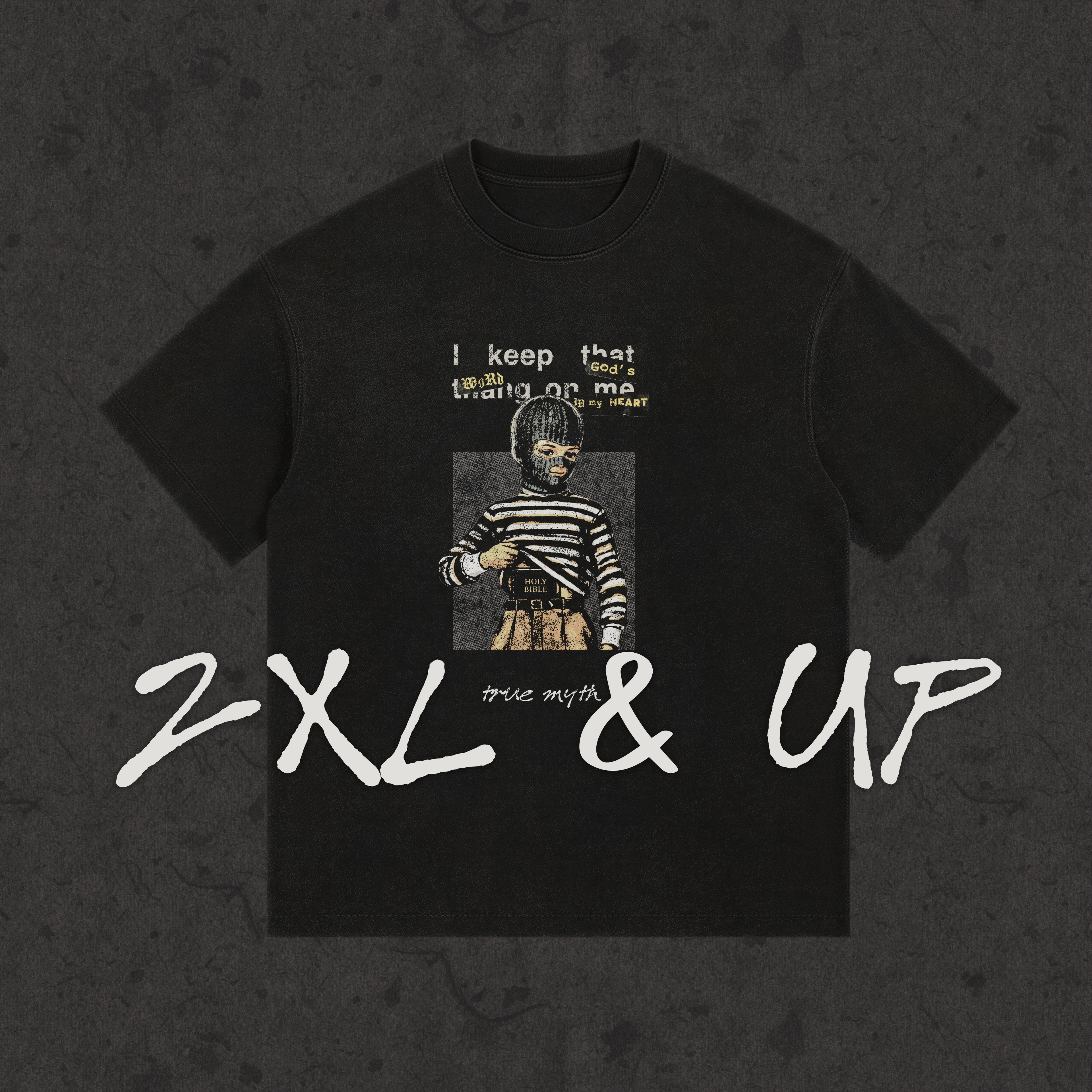 2XL & UP | Concealed Carry | Retro Wash Black