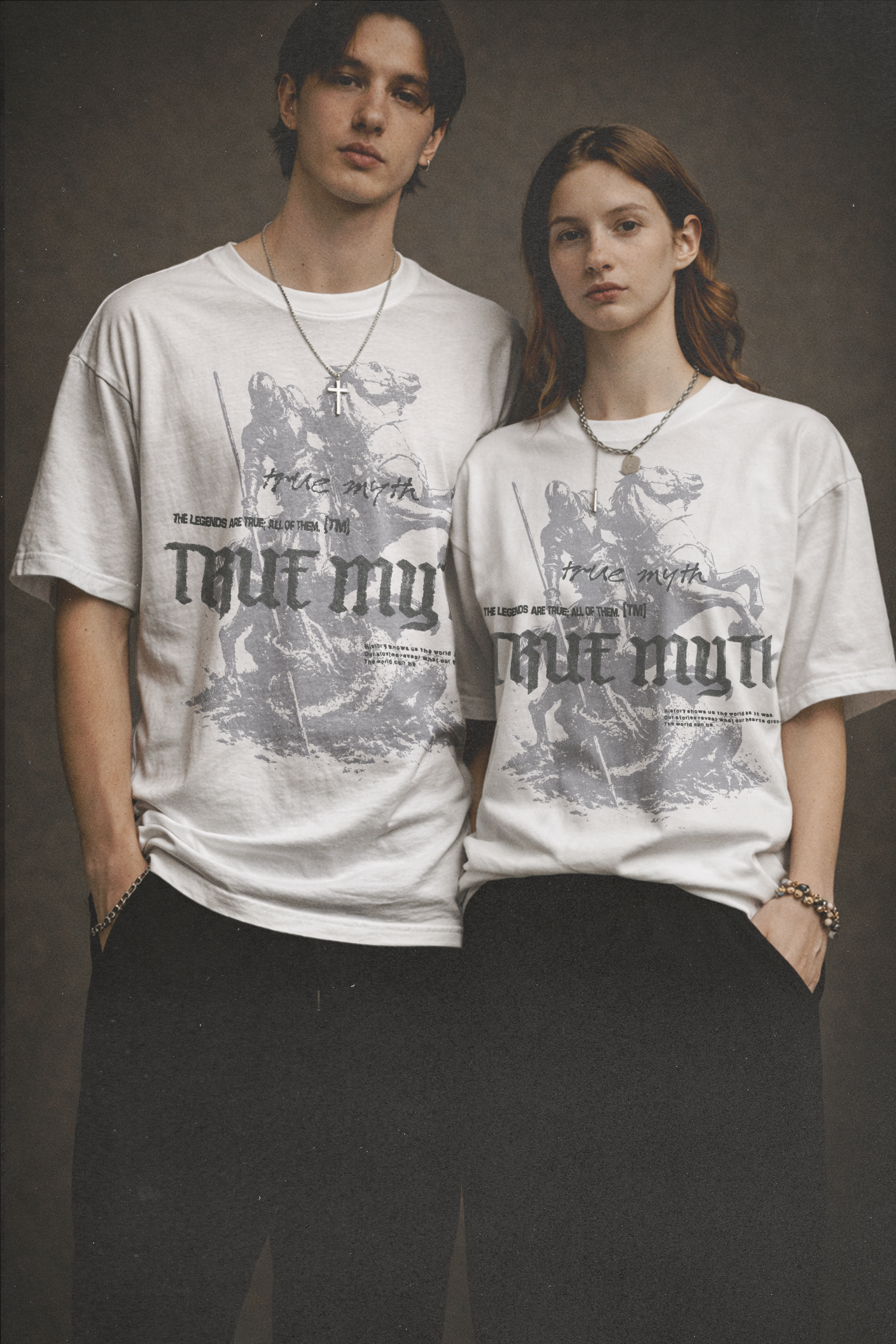 Oversized Retro Wash Tee (White) | St. George and the Dragon