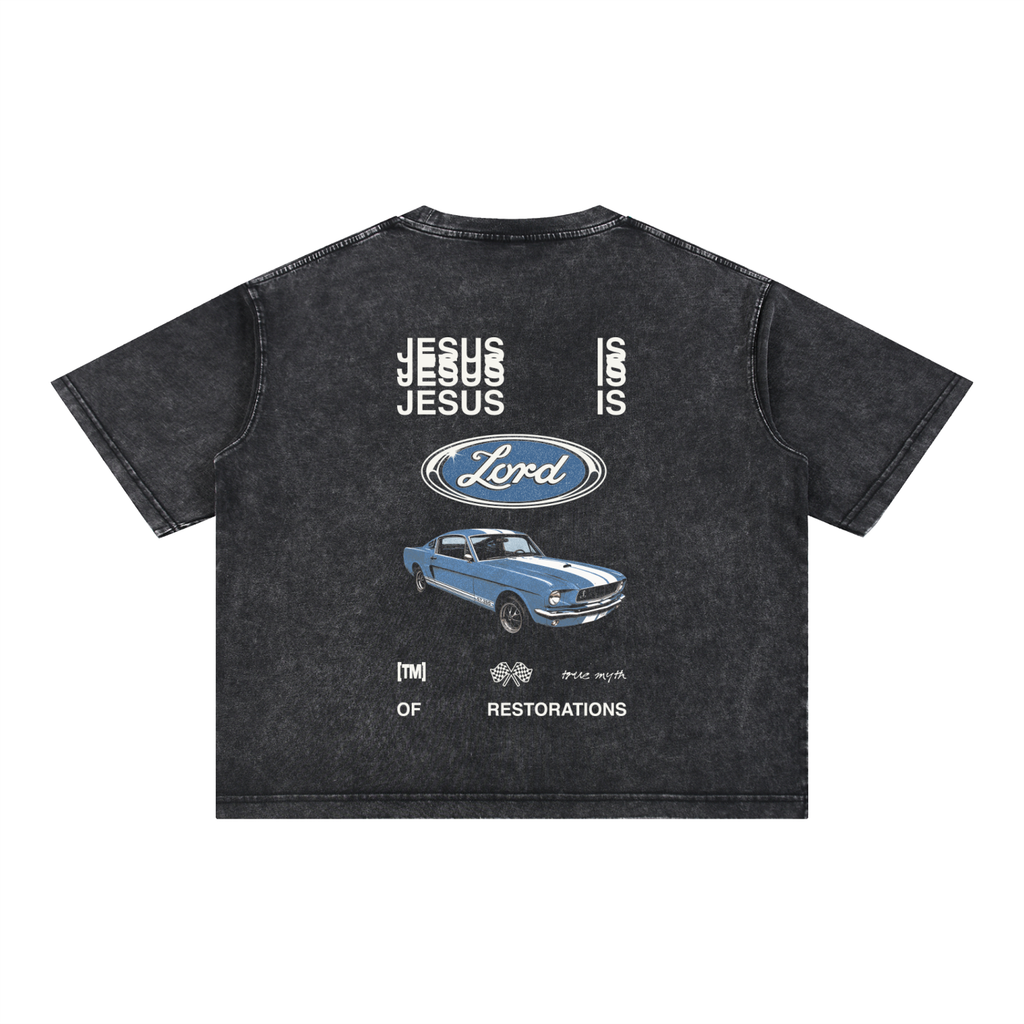 Mineral Wash Boxy Cotton T-Shirt