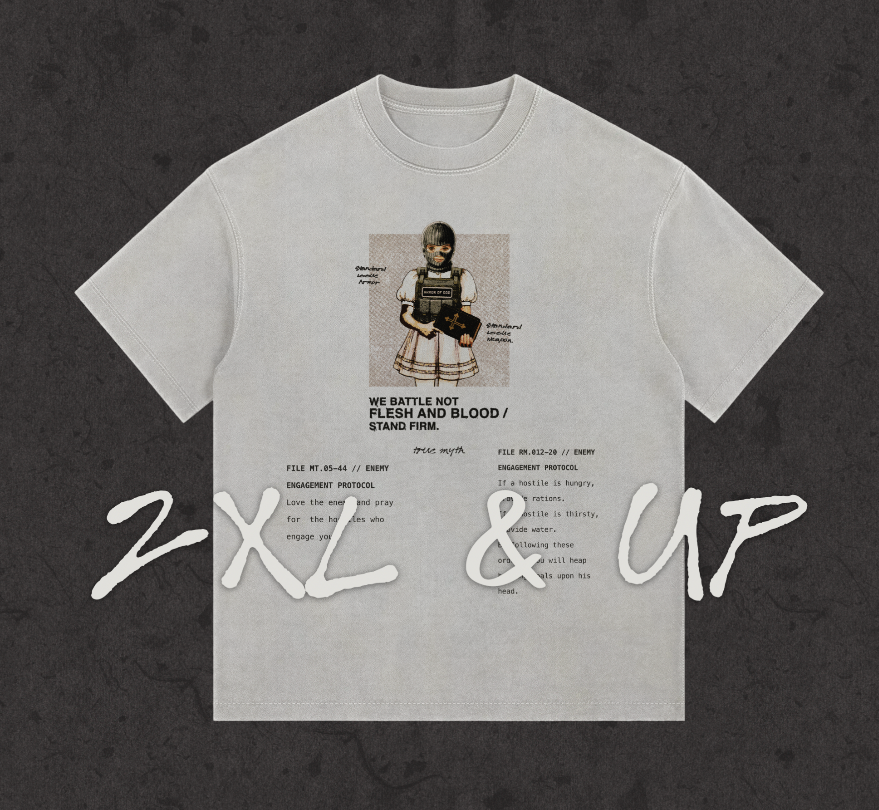 2XL & UP | Rules of Engagement | White