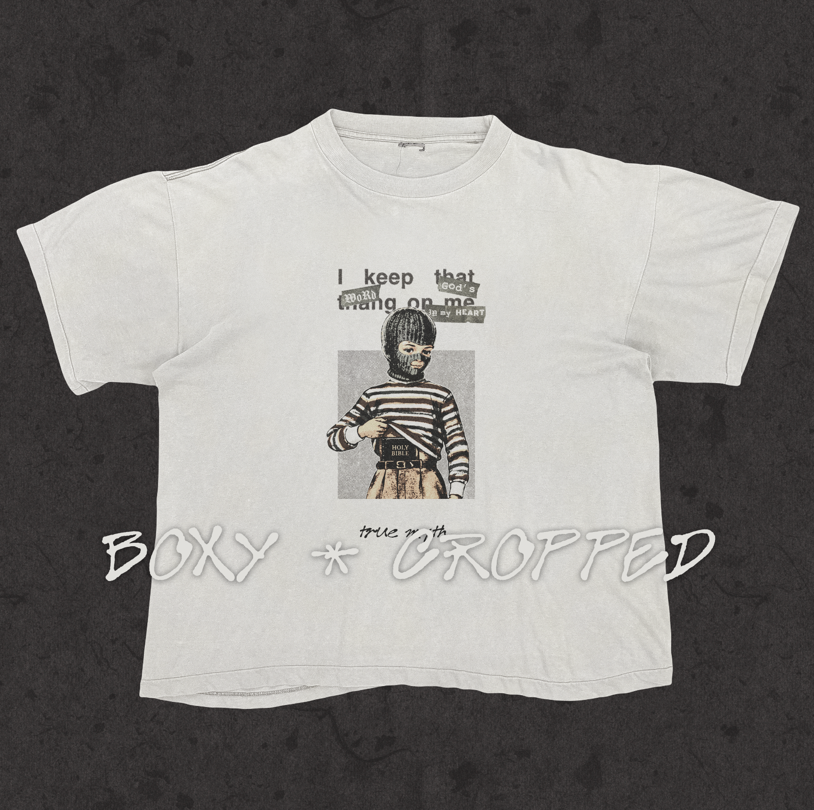Boxy Cropped 1.0 | Concealed Carry | White