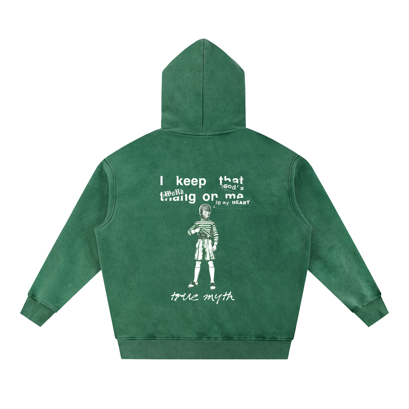 Faded Wash Oversize Hoodie | RGB Concealed Carry | Faded Wash Green