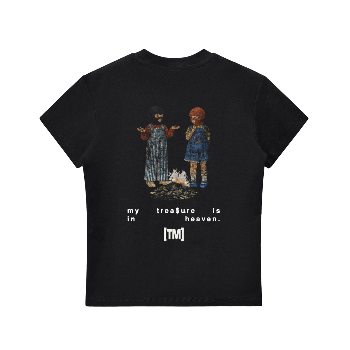 My Treasure Is In Heaven women's ultra slim tee, black, photo 4