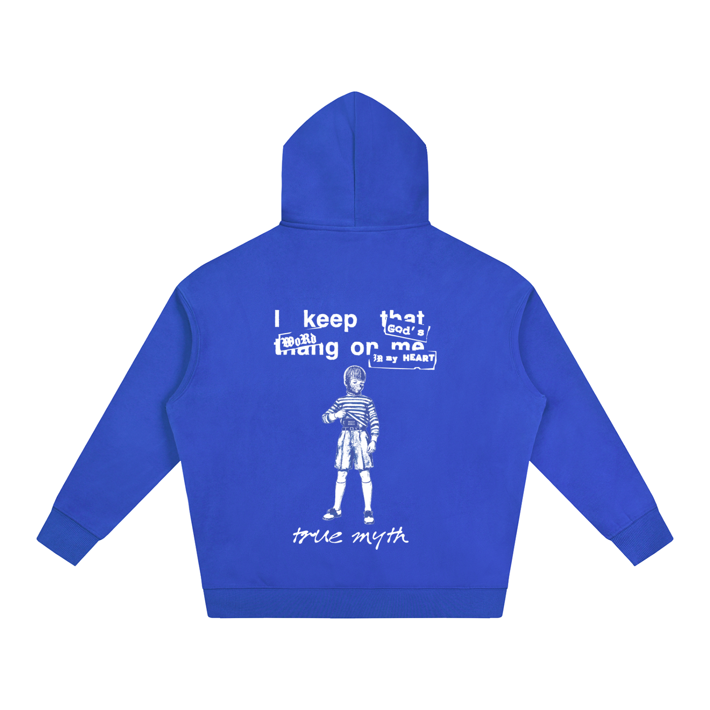 Oversized Plush Hoodie | RGB Concealed Carry Hoodie | Electric Blue