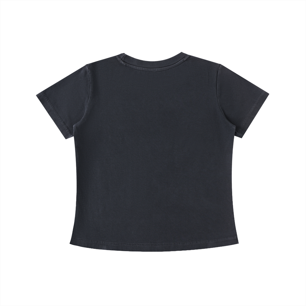 Vintage Wash Ultra Slim Fit T-shirt | True Freedom Horse | Faded Black