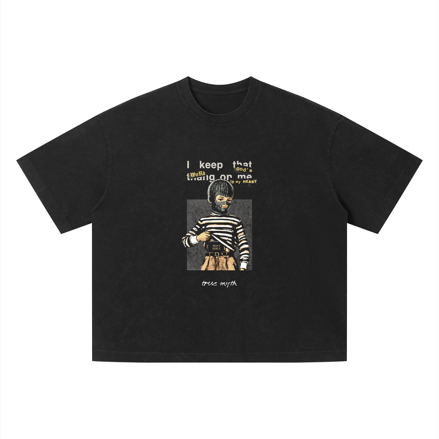Boxy Cropped 2.0 | Concealed Carry | Faded Black