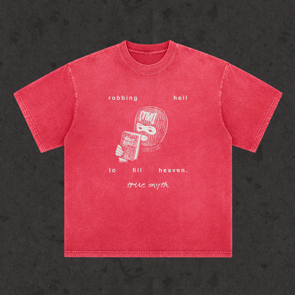 Faded Wash Loose Fit Tee | RGB Robbing Hell | Various Colors