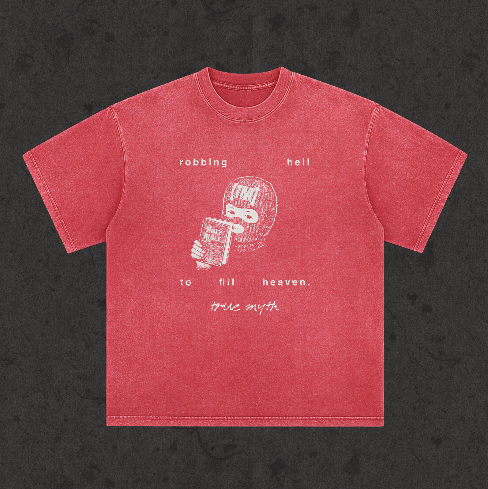 Faded Wash Loose Fit Tee | RGB Robbing Hell | Various Colors