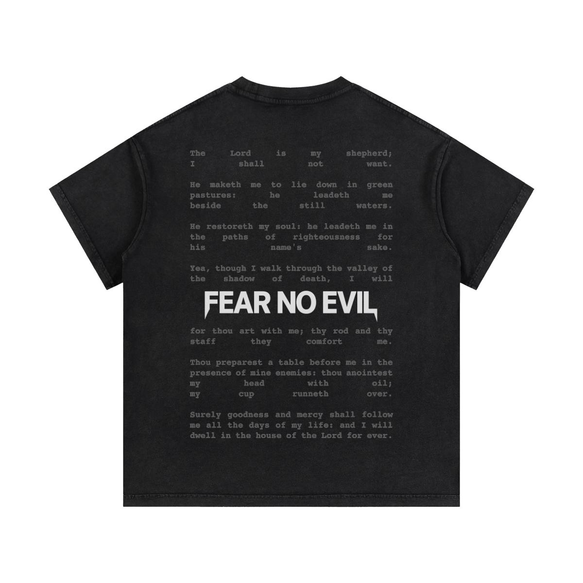 Classic Fit | Through The Valley-Fear No Evil | Retro Wash Black