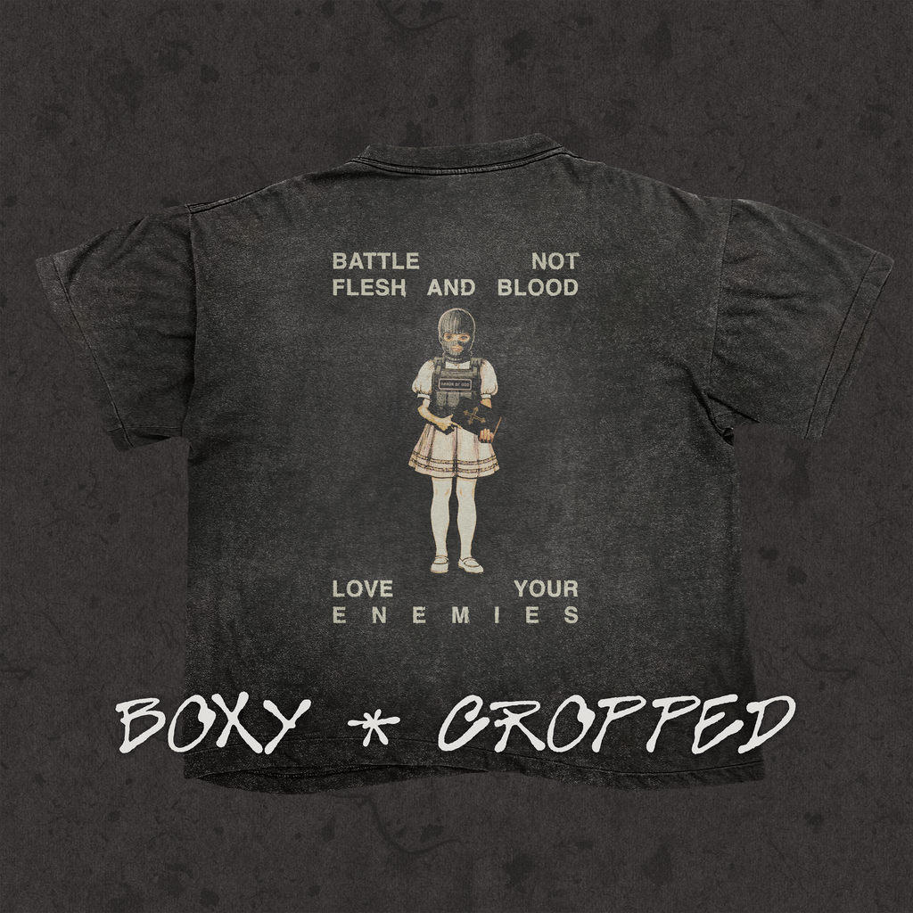Boxy Cropped 3.0 | Rules of Engagement | Stone Wash Black
