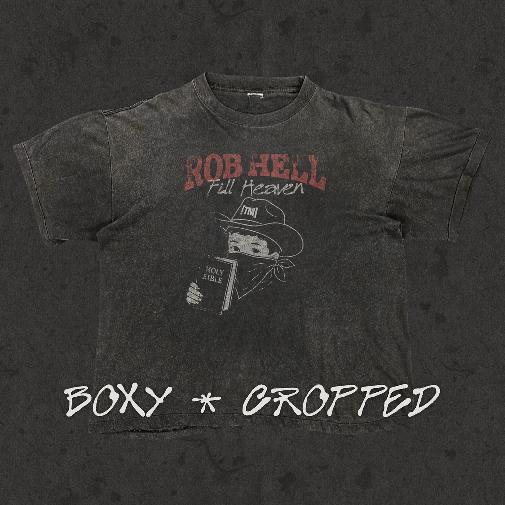Boxy Cropped 3.0 | The Gates Of Hell Will Not Prevail | Stone Wash Black