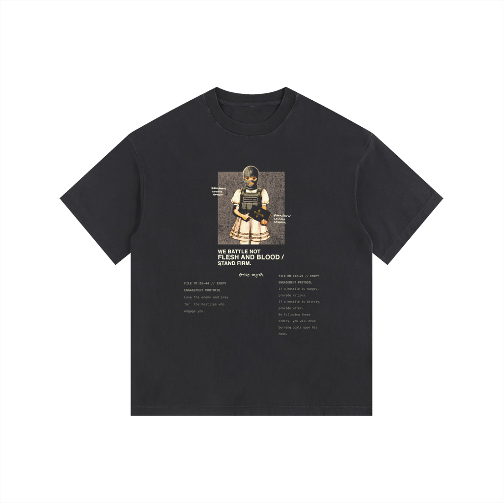 2XL & UP | Rules of Engagement | Retro Wash Black