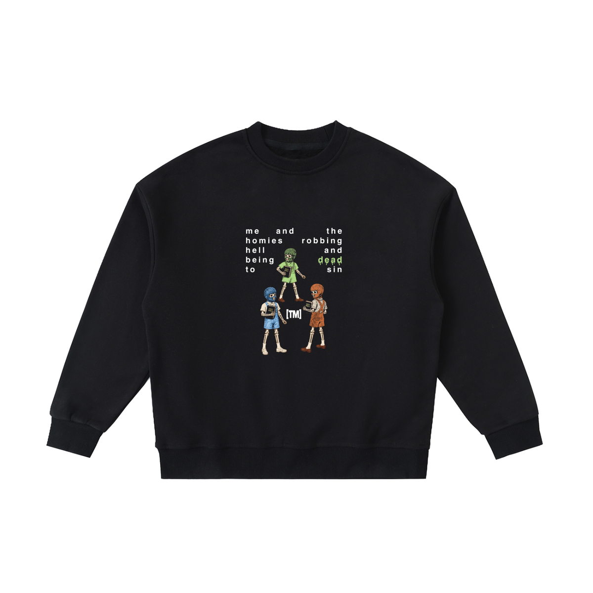Rob Hell-Be Dead To Sin kids sweatshirt, black, photo 3
