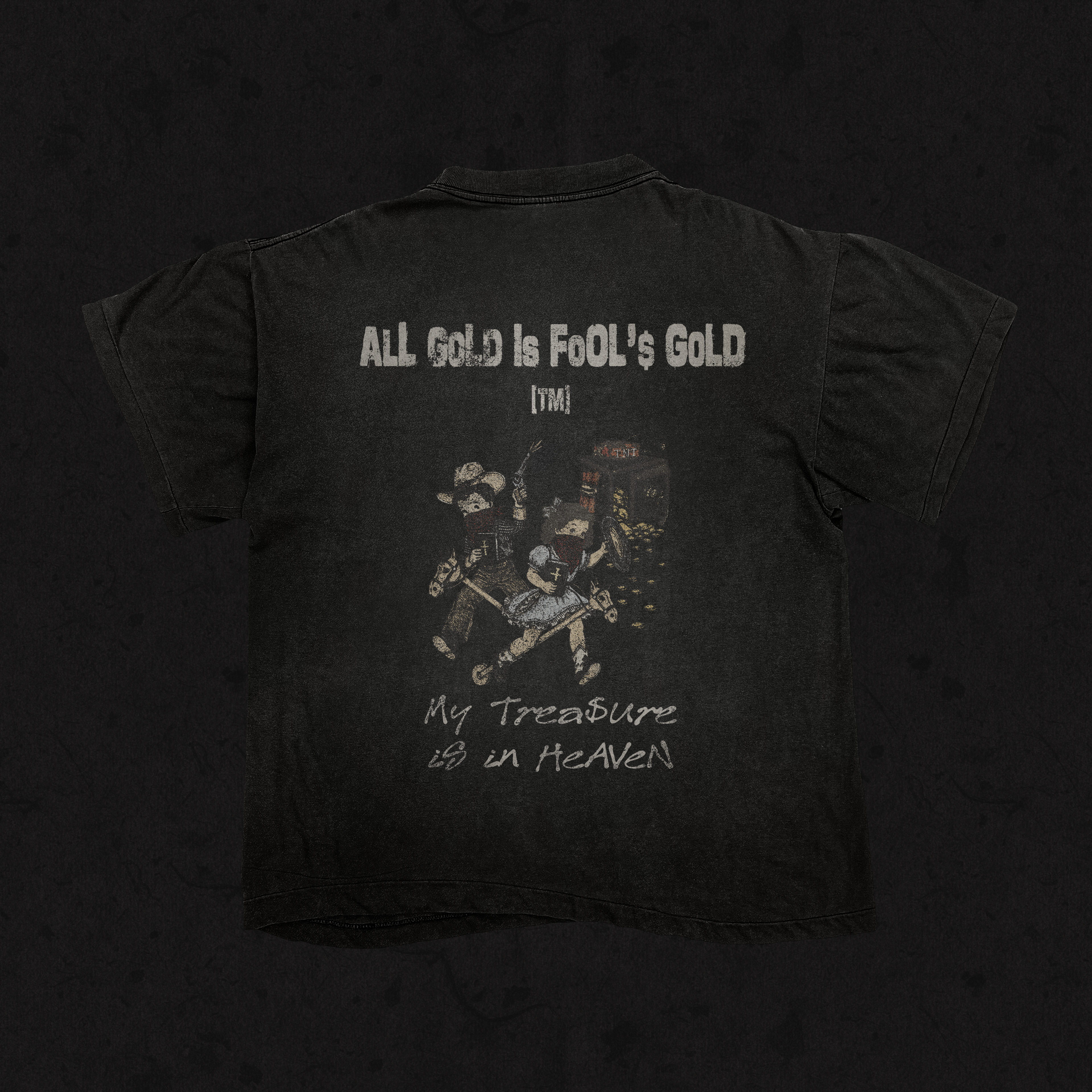 Retro Wash Loose Fit | All Gold is Fool's Gold | Retro Wash Black