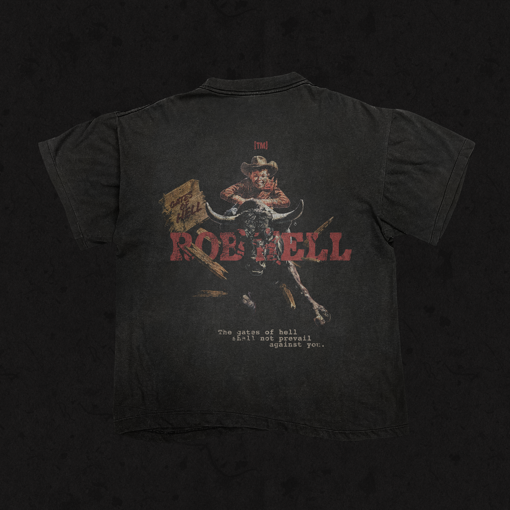 Retro Wash Loose Fit | The Gates of Hell Will Not Prevail | Retro Wash Black