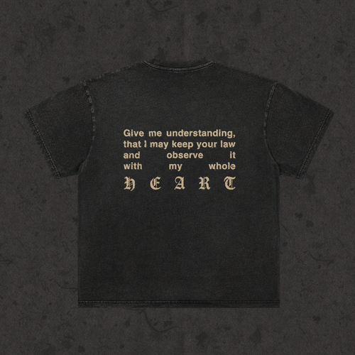 2XL & UP | I Got The Word On My Mind | Retro Wash Black
